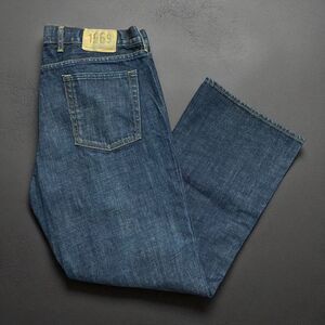 GAP 1969 Boot Cut Fit Button Fly Dark Denim Jeans Men's Size 40W x 32L